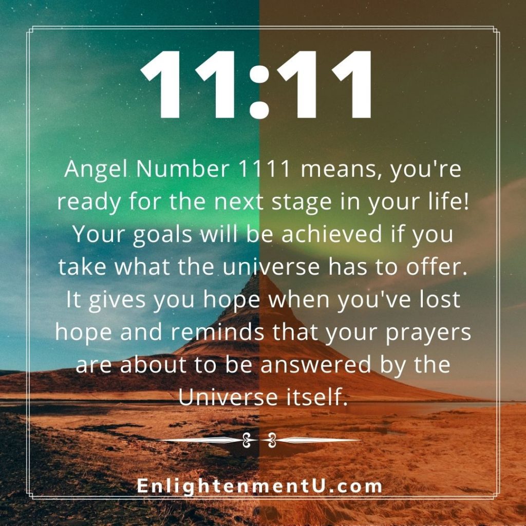 Meaning of 1111 Angel Number