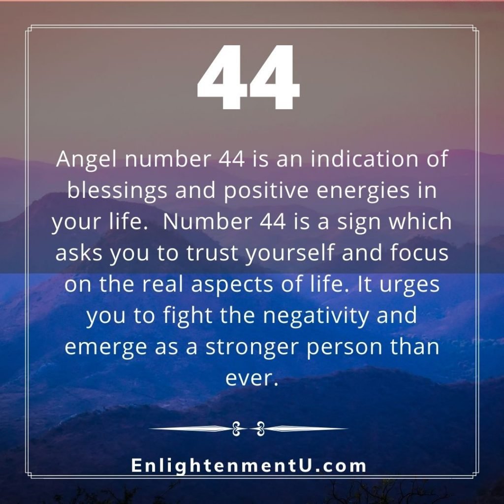 44 Number Angel Meaning