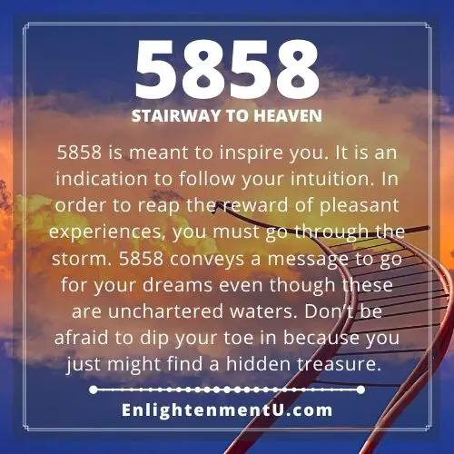 5858 Angel Number Stairway To Heaven Seeing 5858 Meaning