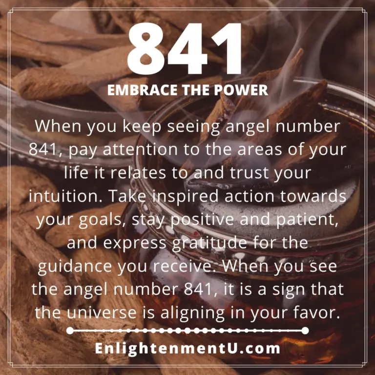 841 Angel Number – Embrace The Power | Seeing 841 Meaning