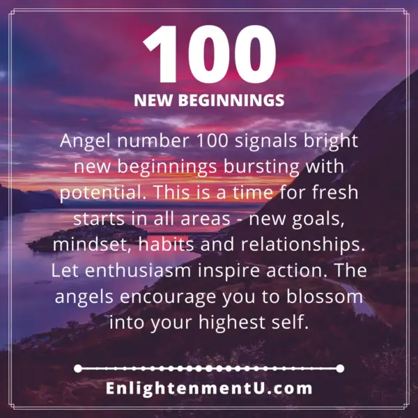 Seeing 100 Angel Number And Its Meaning And Symbolism - The Hidden ...