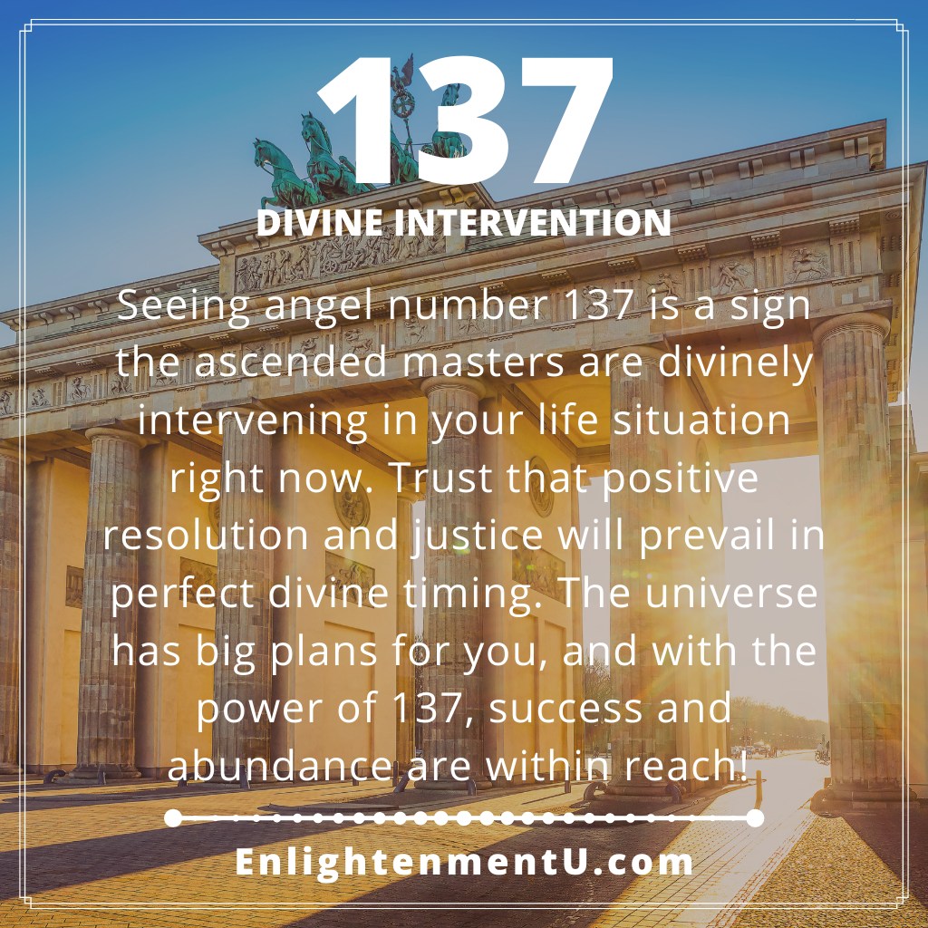 Seeing 137 Angel Number Meaning A Divine Signal Full Of Hope And 