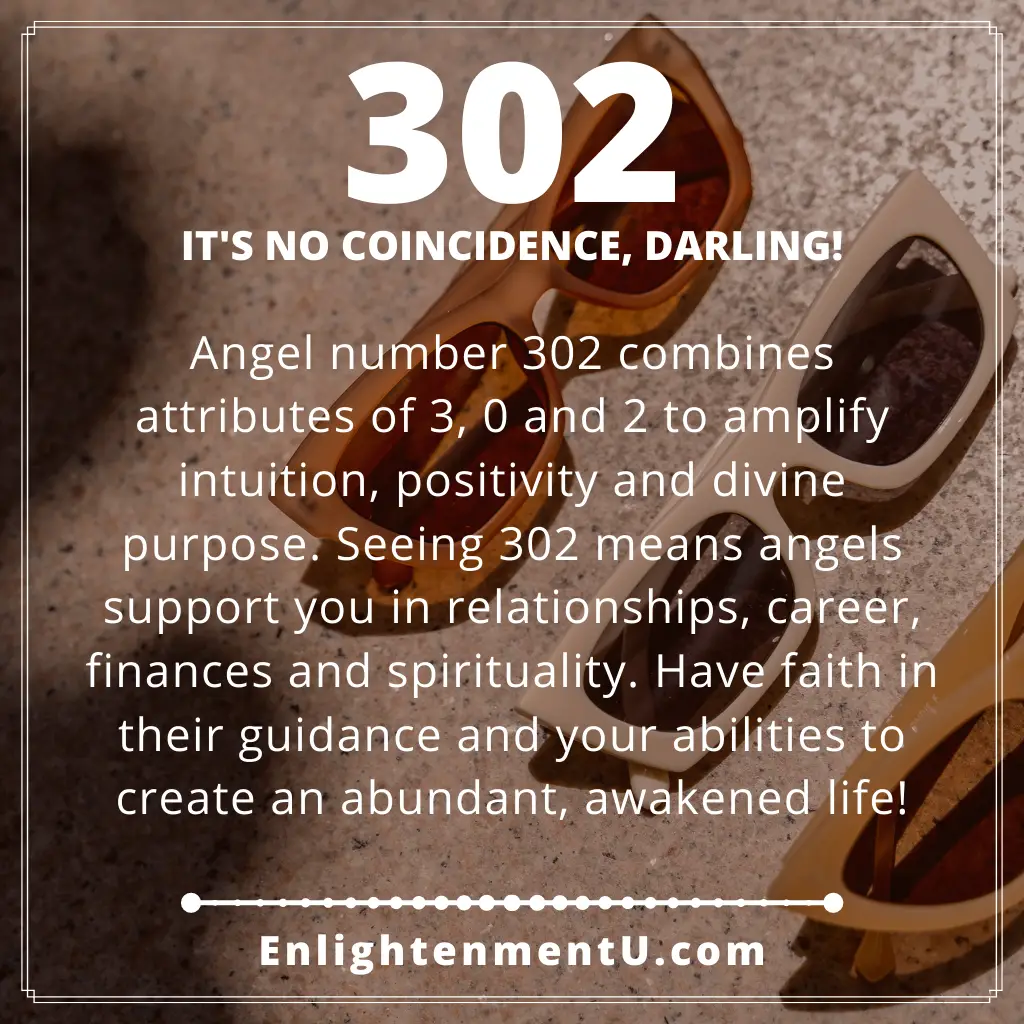 Seeing 302 Angel Number Meaning