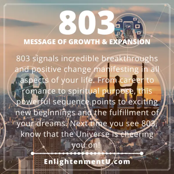 803 Angel Number - Message Of Growth & Expansion | Seeing 803 Meaning