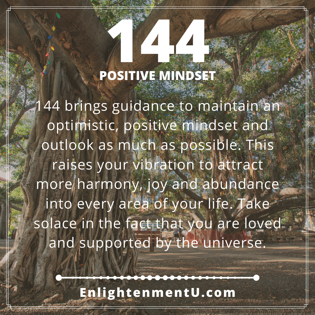 Seeing 144 Angel Number Meaning Embracing Optimism Seeing 144 Meaning