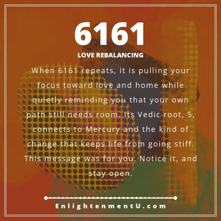 Read more about the article 6161 Angel Number Meaning: Love, Money & Vedic Insight