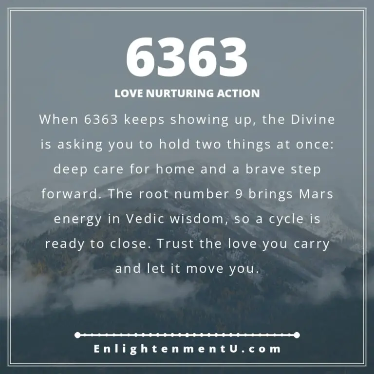 Read more about the article 6363 Angel Number Meaning: Love, Money & Vedic Insight