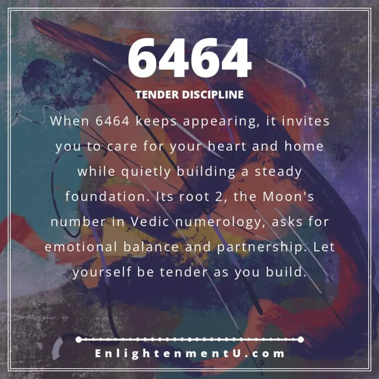 Read more about the article 6464 Angel Number Meaning: Love, Money & Vedic Insight