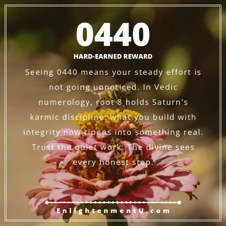 Read more about the article 0440 Angel Number Meaning: Love, Money & Vedic Insight