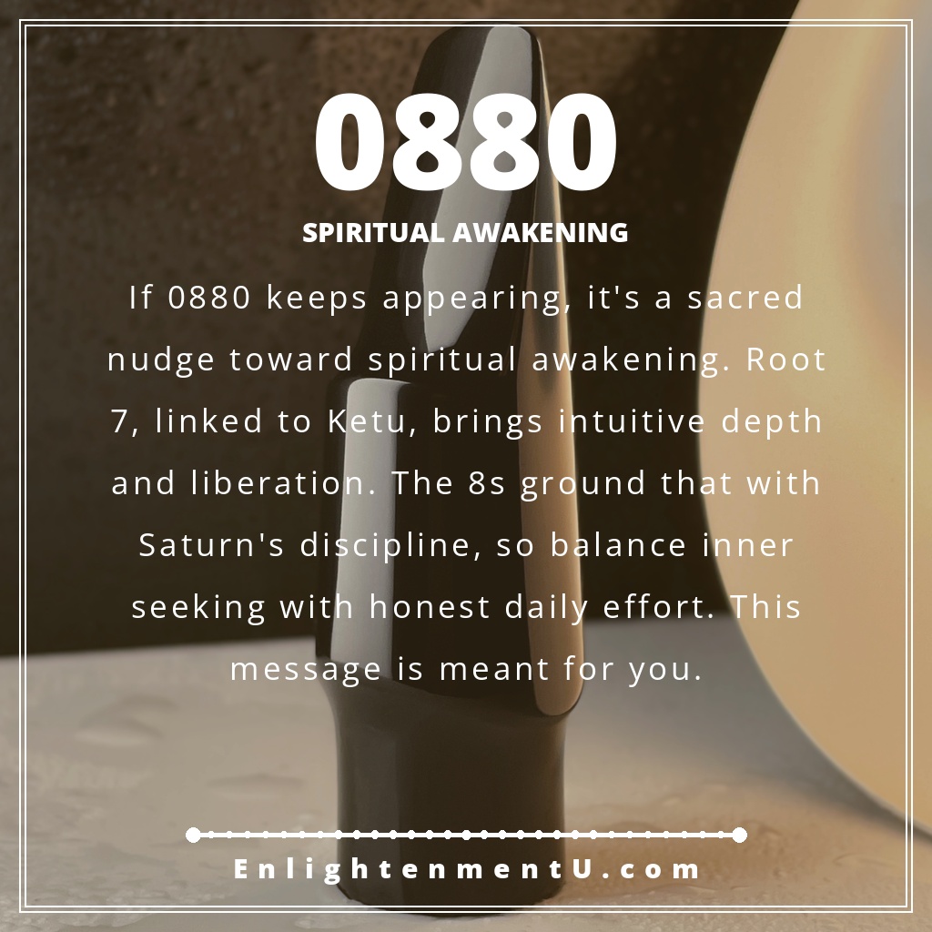 Significado de ver o número de anjo 0880