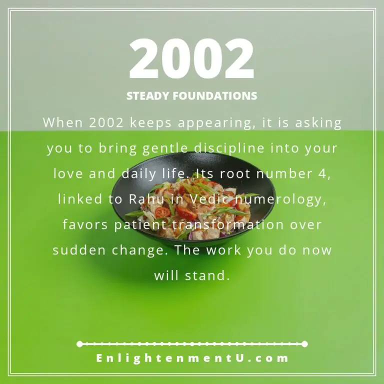 Read more about the article 2002 Angel Number Meaning: Love, Money & Vedic Insight