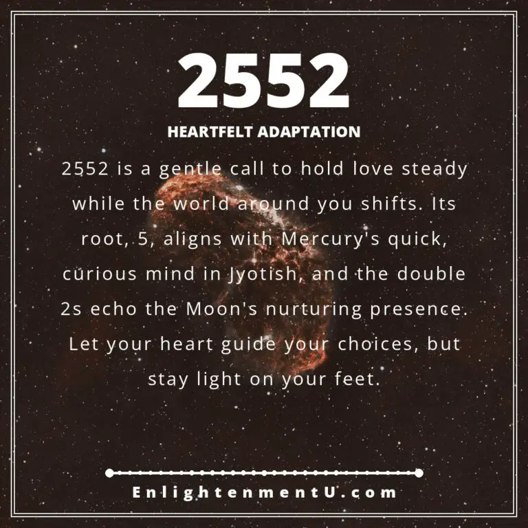 Read more about the article 2552 Angel Number Meaning: Love, Money & Vedic Insight