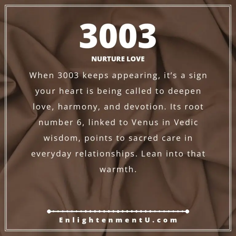 Read more about the article 3003 Angel Number Meaning: Love, Devotion & Vedic Wisdom