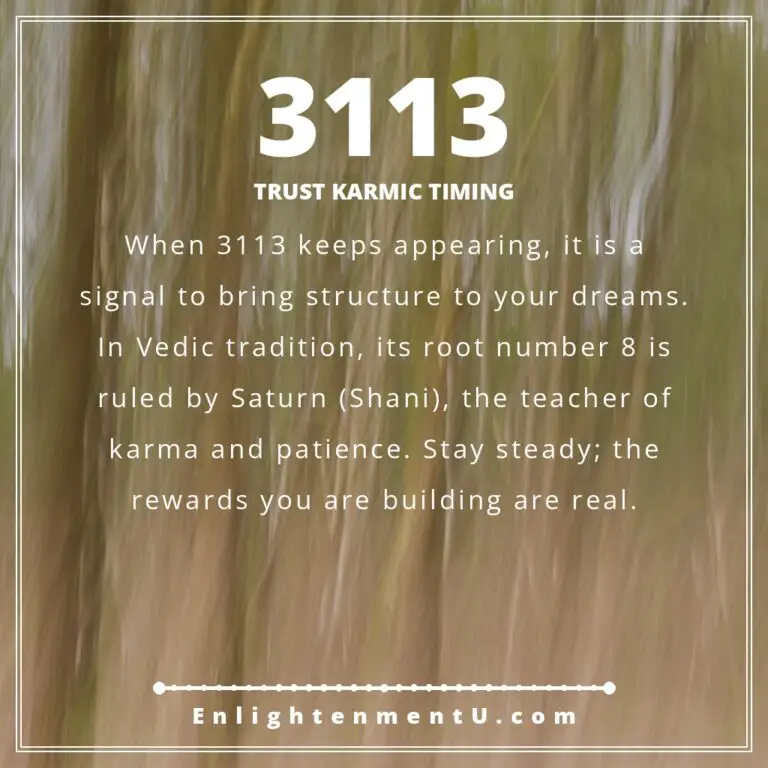 Read more about the article 3113 Angel Number Meaning: Love, Money & Vedic Insight