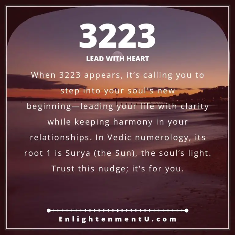 Read more about the article 3223 Angel Number Meaning: Love, Money, Twin Flame & Vedic Insight