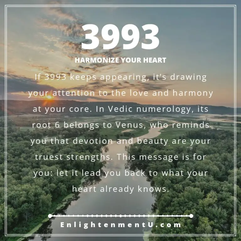 Read more about the article 3993 Angel Number Meaning: Love, Purpose & Vedic Insight