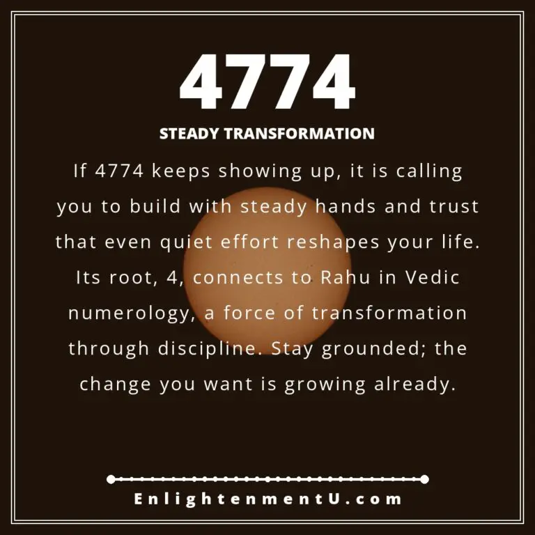 Read more about the article 4774 Angel Number Meaning: Love, Money & Vedic Insight