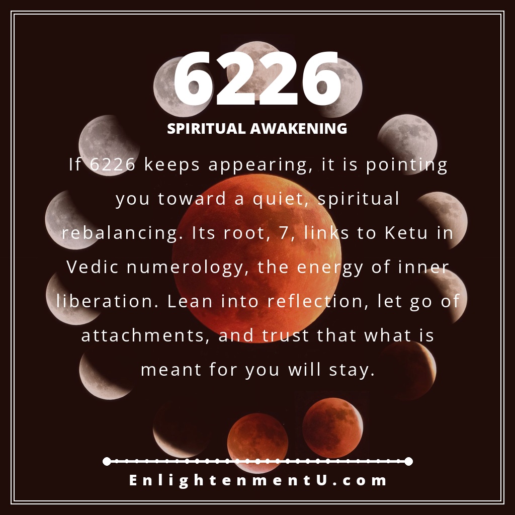 Meaning of seeing 6226 angel number