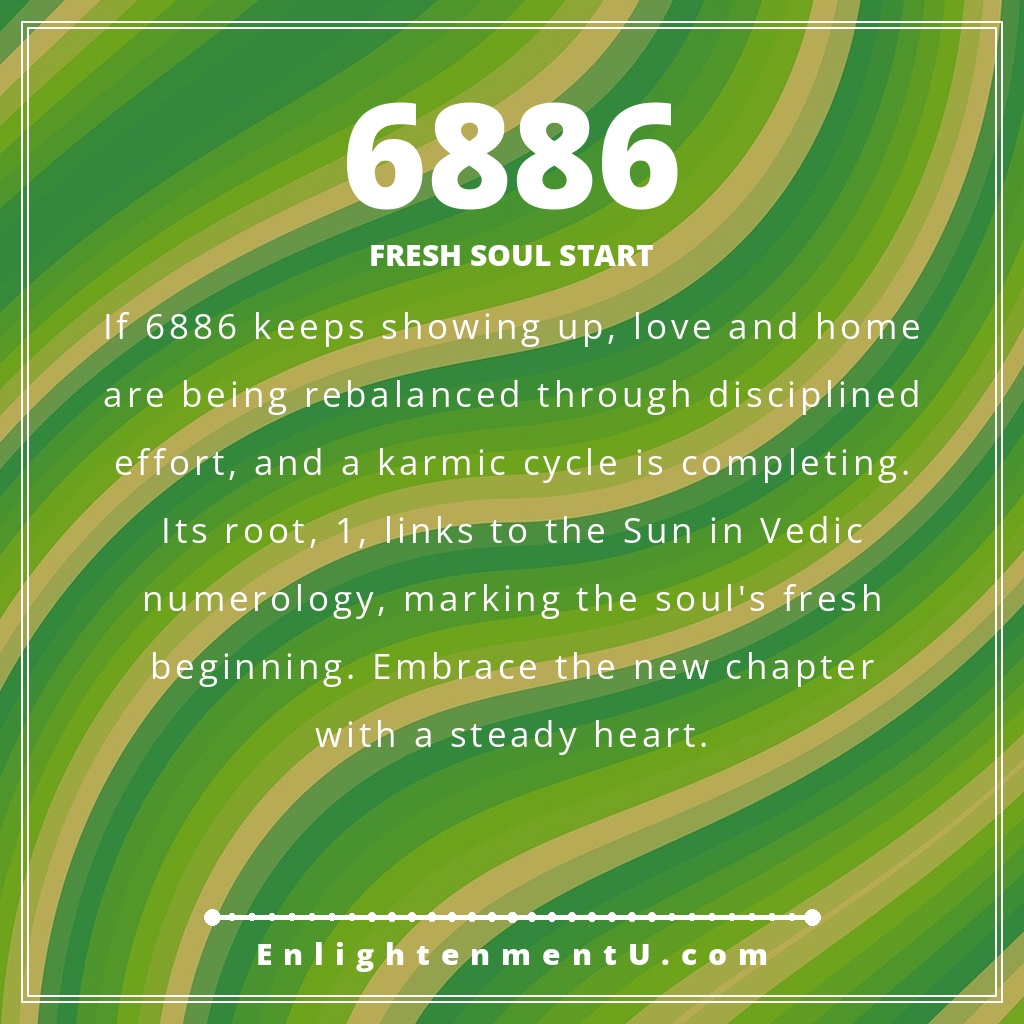6886ã®ã‚¨ãƒ³ã‚¸ã‚§ãƒ«ãƒŠãƒ³ãƒãƒ¼ã‚’ç›®ã«ã™ã‚‹æ„味