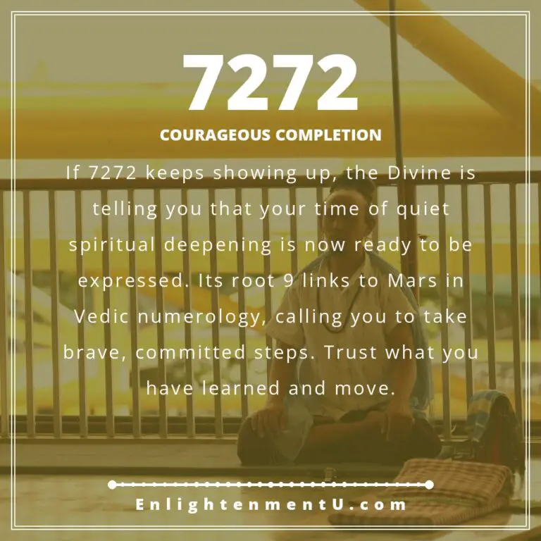 Read more about the article 7272 Angel Number Meaning: Love, Money & Vedic Insight