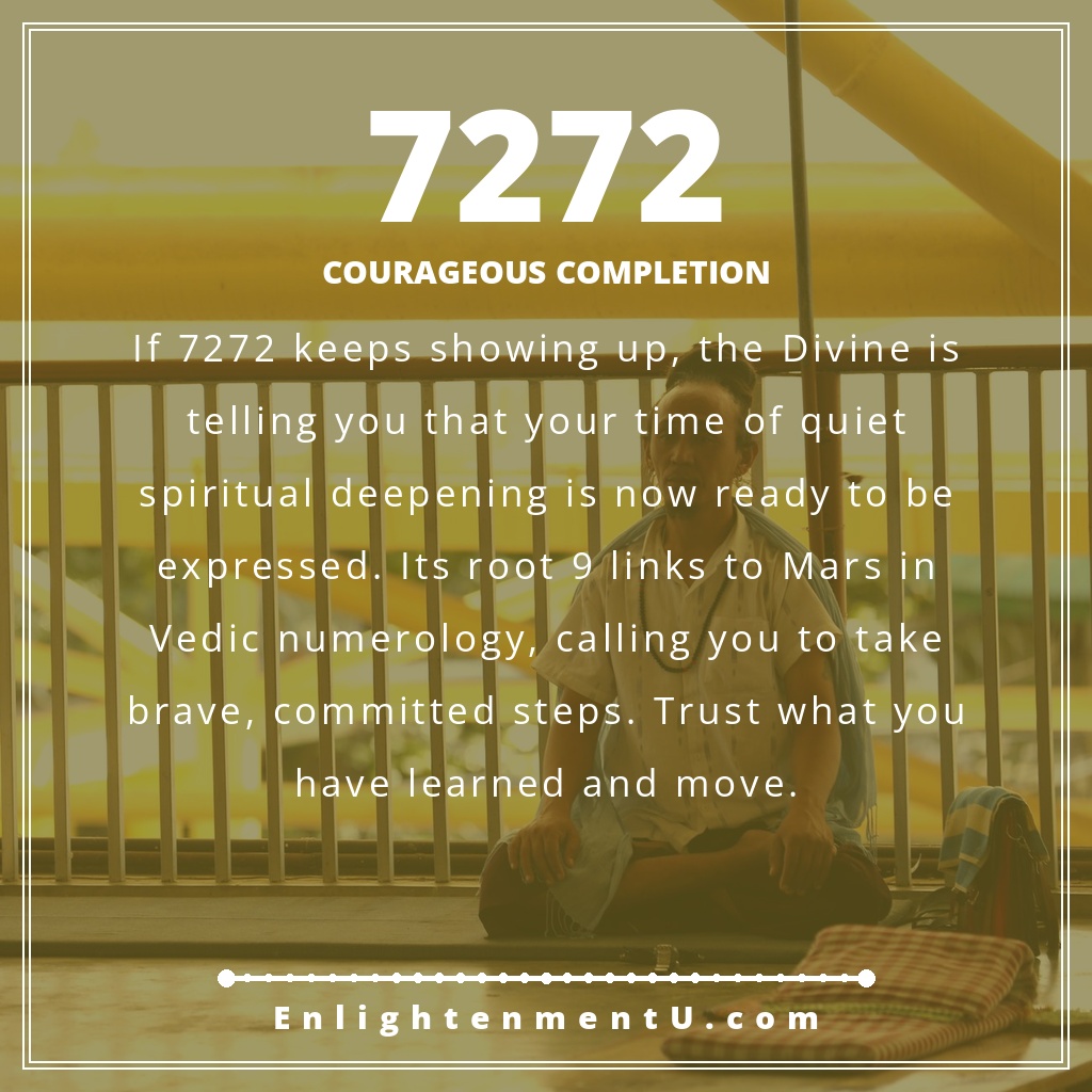 Meaning of seeing 7272 angel number