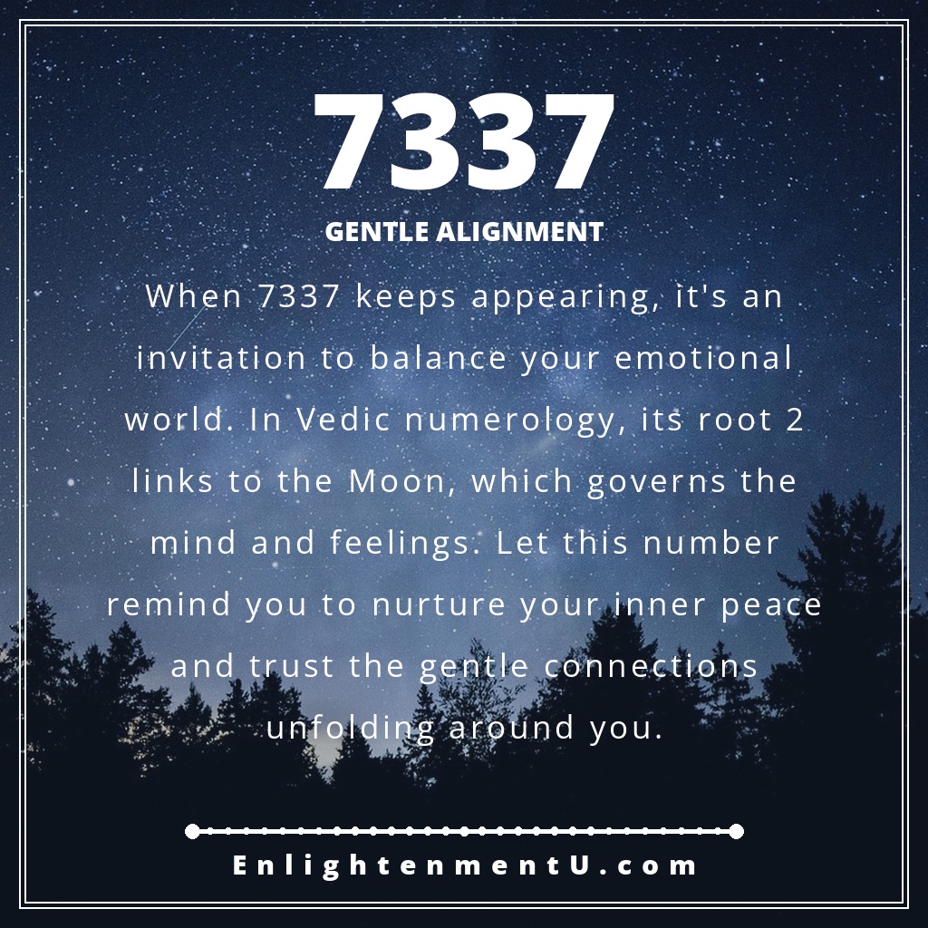 Significado de ver el número angelical 7337