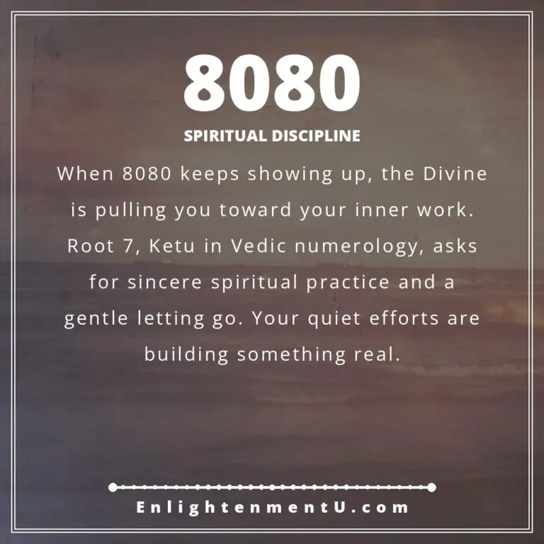 Read more about the article 8080 Angel Number Meaning: Love, Money & Vedic Insight