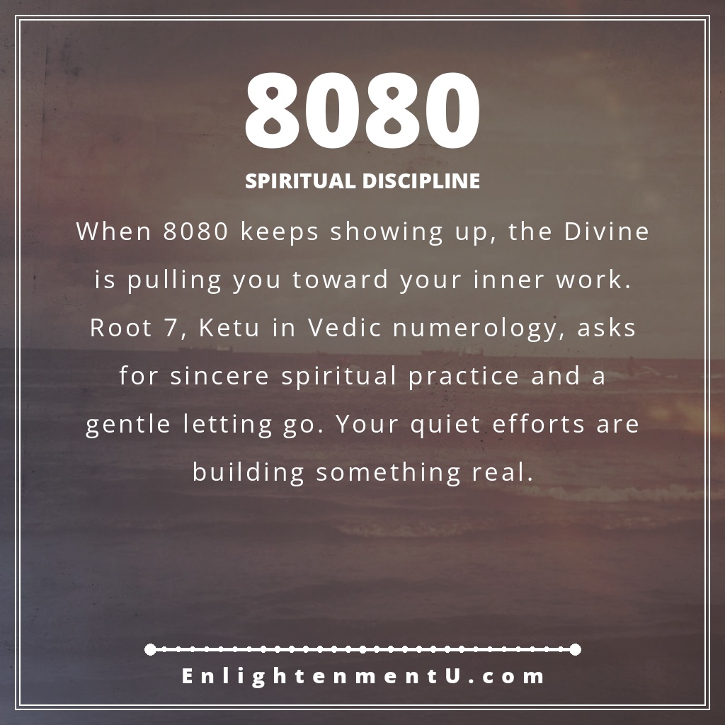 Meaning of seeing 8080 angel number