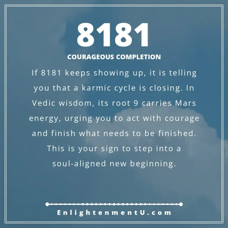 Read more about the article 8181 Angel Number Meaning: Love, Money & Vedic Insight