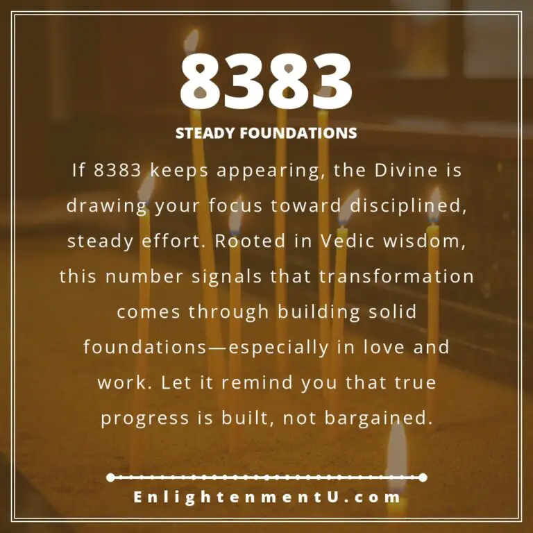 Read more about the article 8383 Angel Number Meaning: Love, Money & Vedic Insight