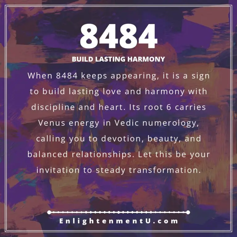 Read more about the article 8484 Angel Number Meaning: Love, Money & Vedic Insight