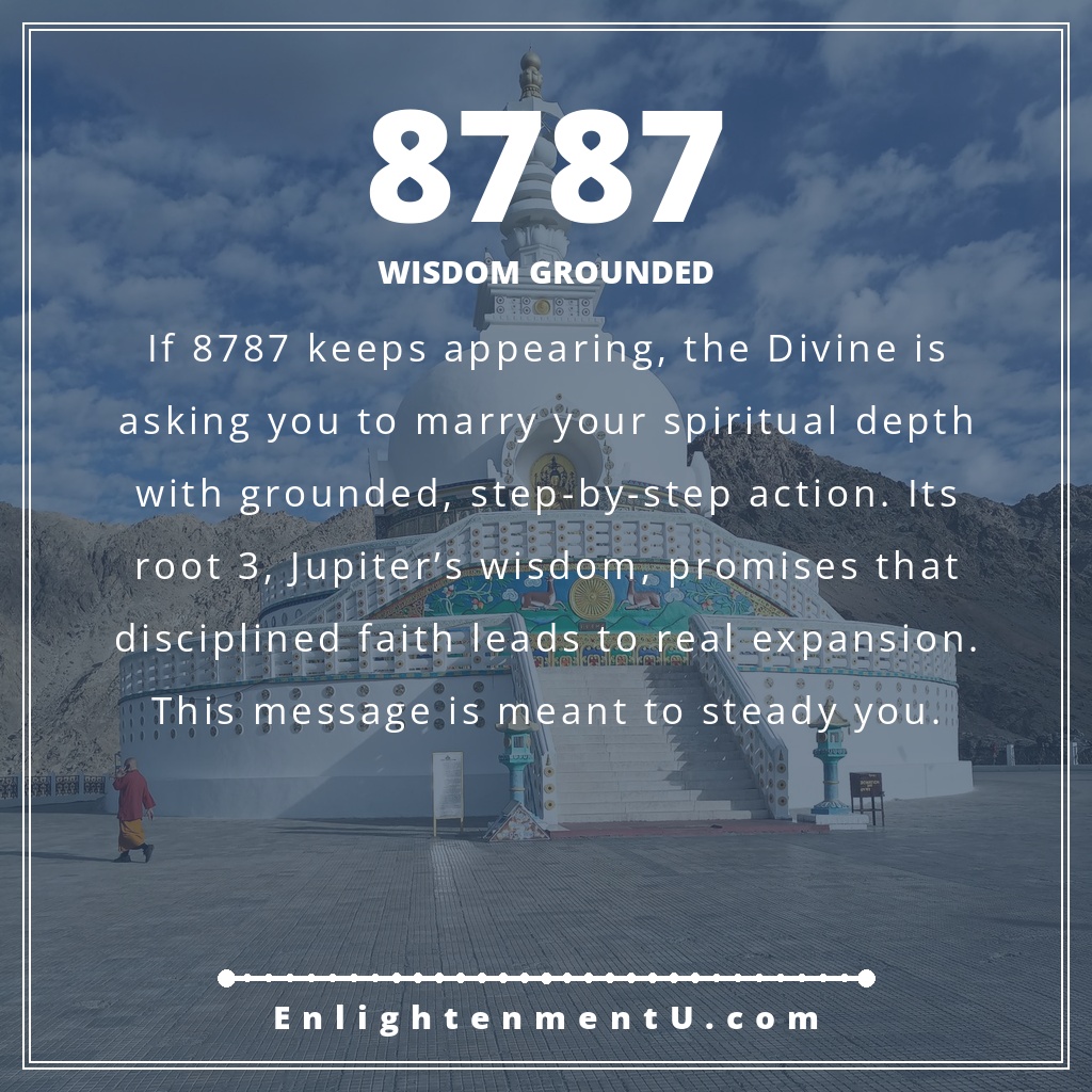 Meaning of seeing 8787 angel number