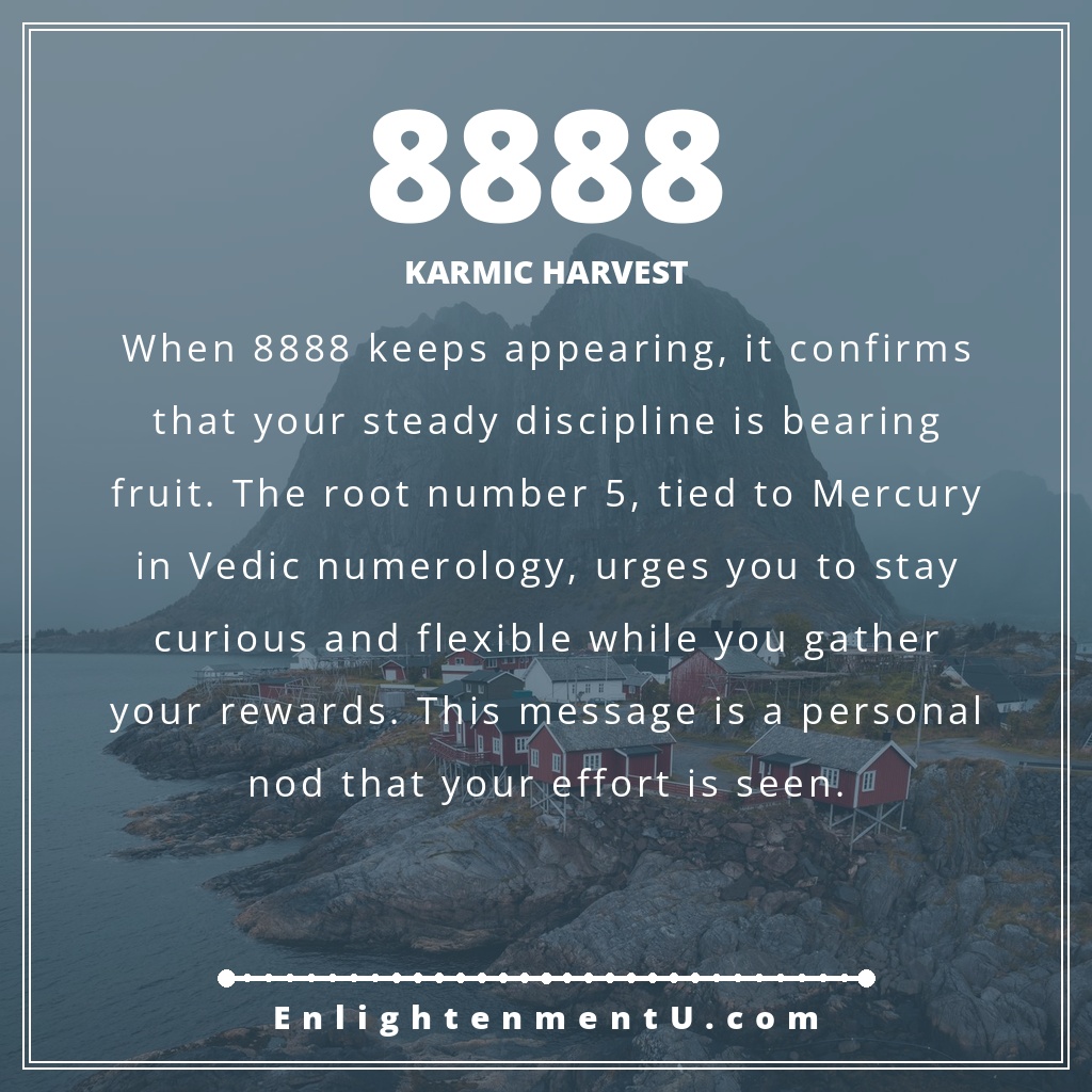 Meaning of seeing 8888 angel number