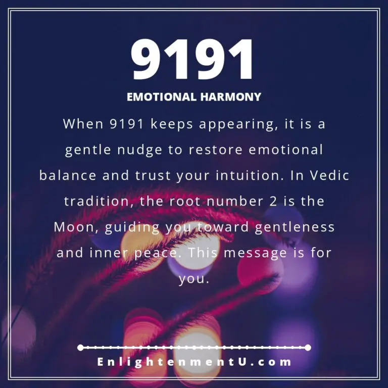 Read more about the article 9191 Angel Number Meaning: Love, Money & Vedic Insight