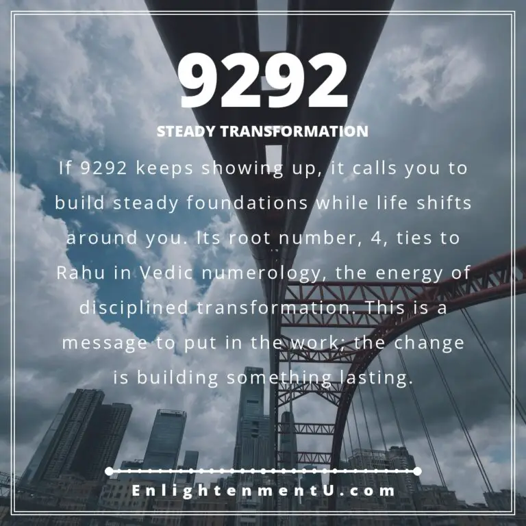 Read more about the article 9292 Angel Number Meaning: Love, Money & Vedic Insight