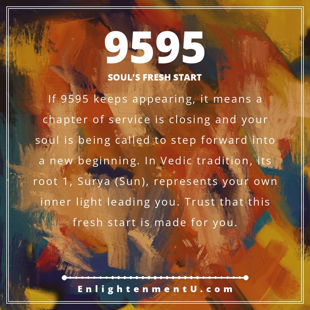 Meaning of seeing 9595 angel number
