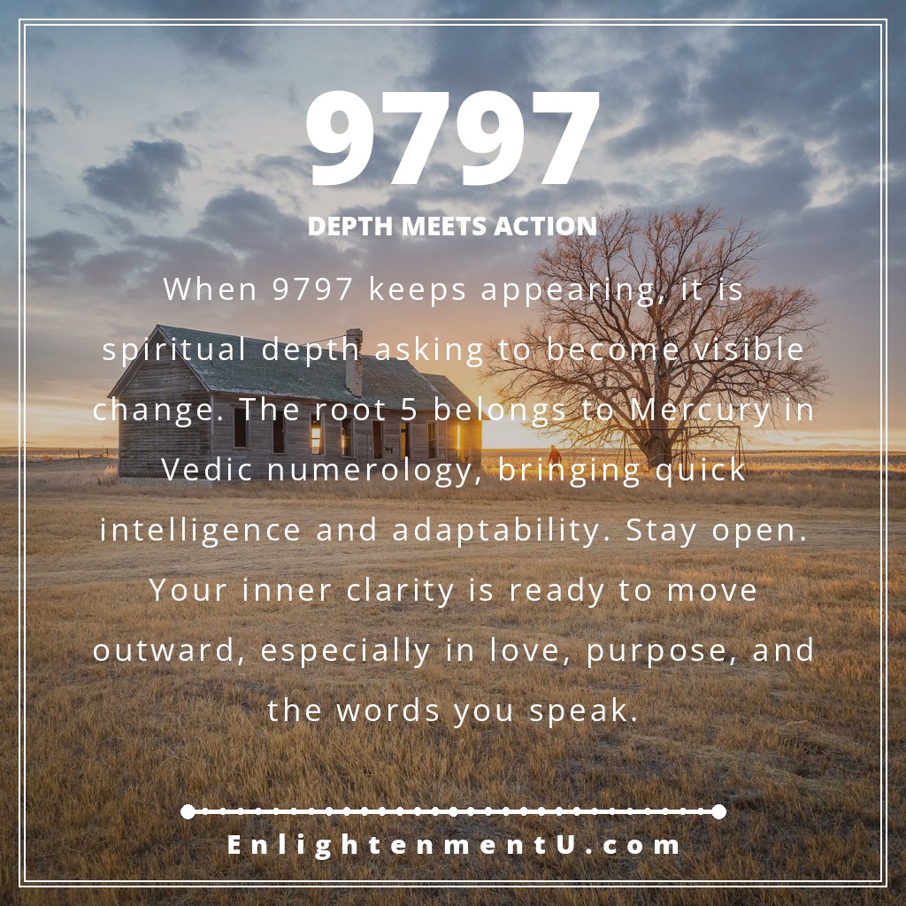 Meaning of seeing 9797 angel number
