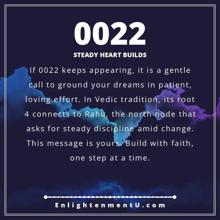 Read more about the article 0022 Angel Number Meaning: Love, Money & Vedic Insight