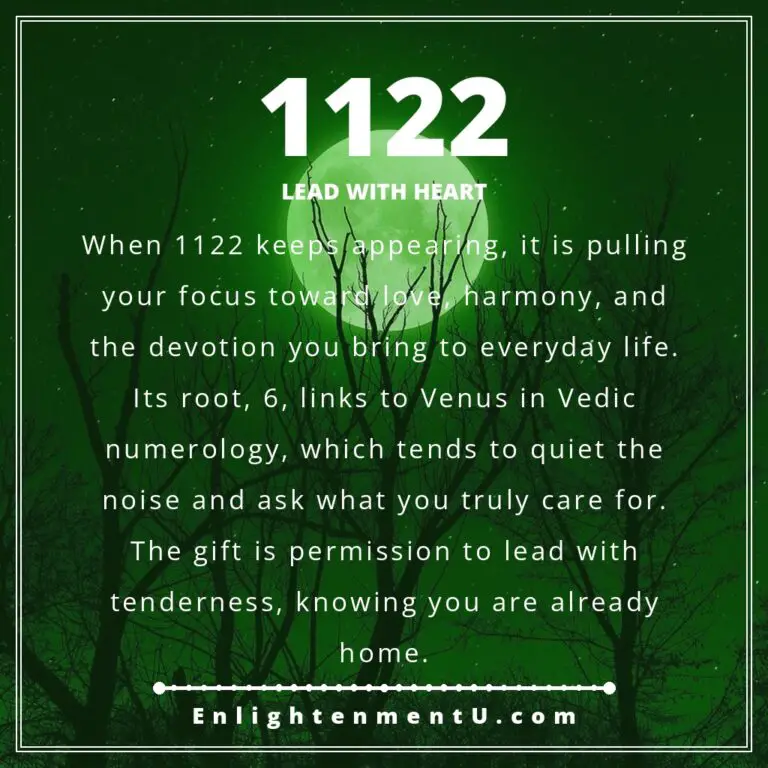 Read more about the article 1122 Engelszahl Bedeutung: Liebe, Zwillingsseele & vedische Erkenntnisse