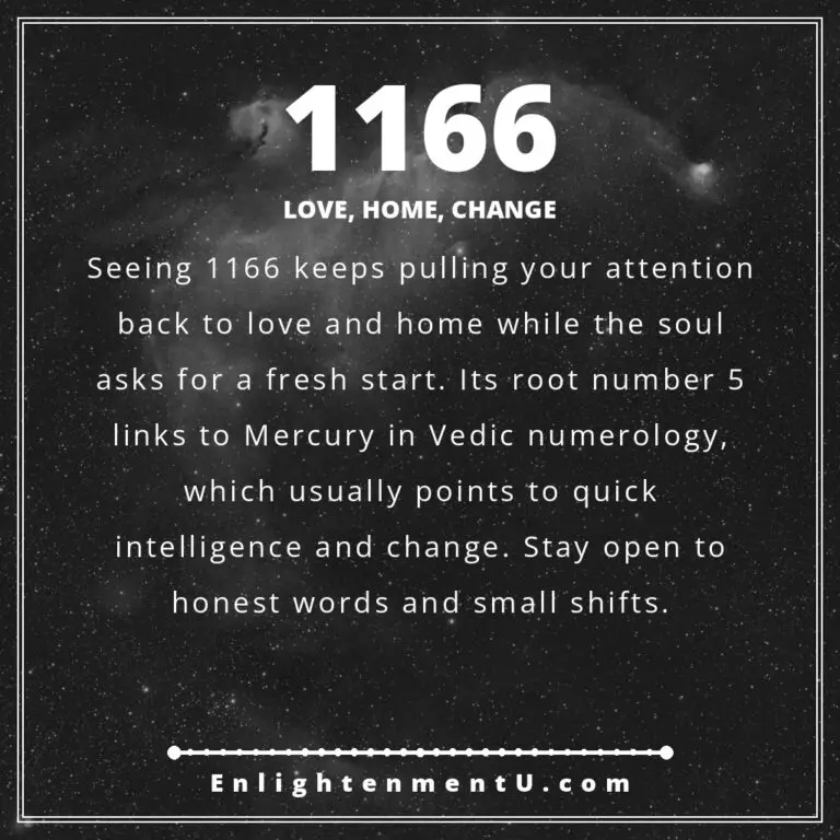 Read more about the article 1166 Angel Number Meaning: Love, Money & Vedic Insight