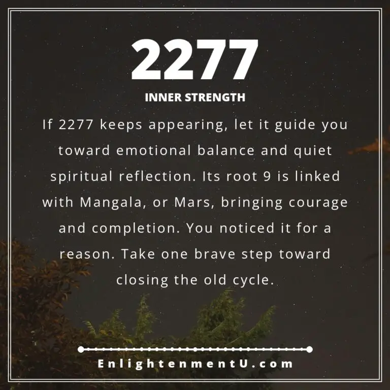 Read more about the article Significato del numero angelico 2277: amore, denaro e visione vedica