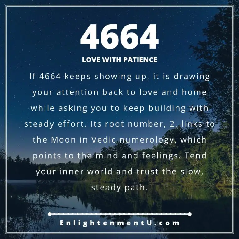 Read more about the article 4664 Angel Number Meaning: Love, Money & Vedic Insight
