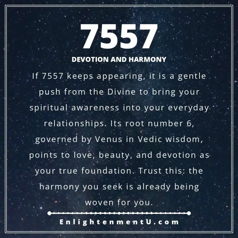 Read more about the article 7557 Angel Number Meaning: Love, Money & Vedic Insight