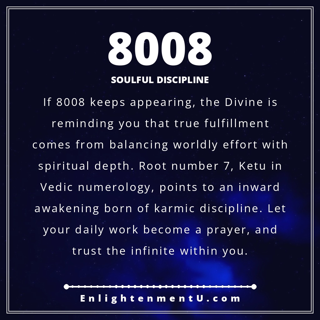 Meaning of seeing 8008 angel number