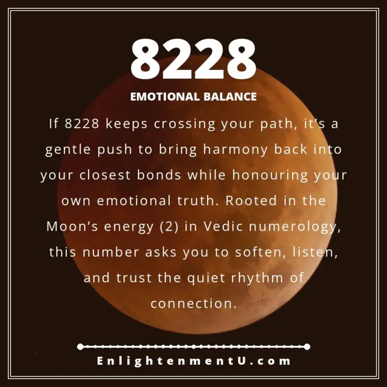 Read more about the article 8228 Angel Number Meaning: Love, Money & Vedic Insight