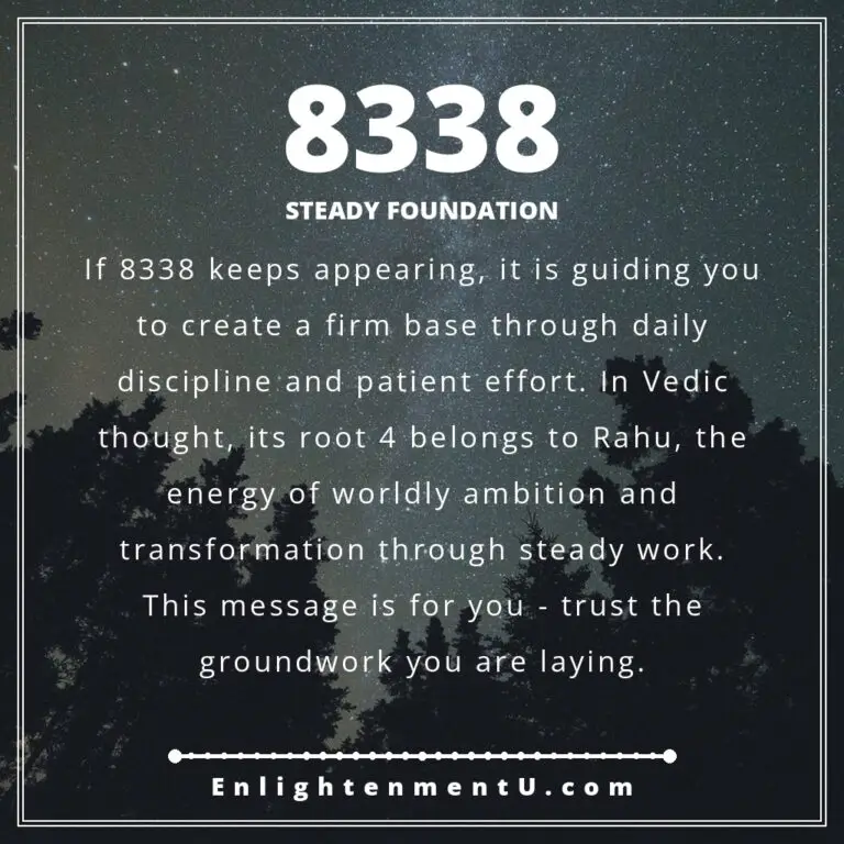 Read more about the article 8338 Angel Number Meaning: Love, Money & Vedic Insight
