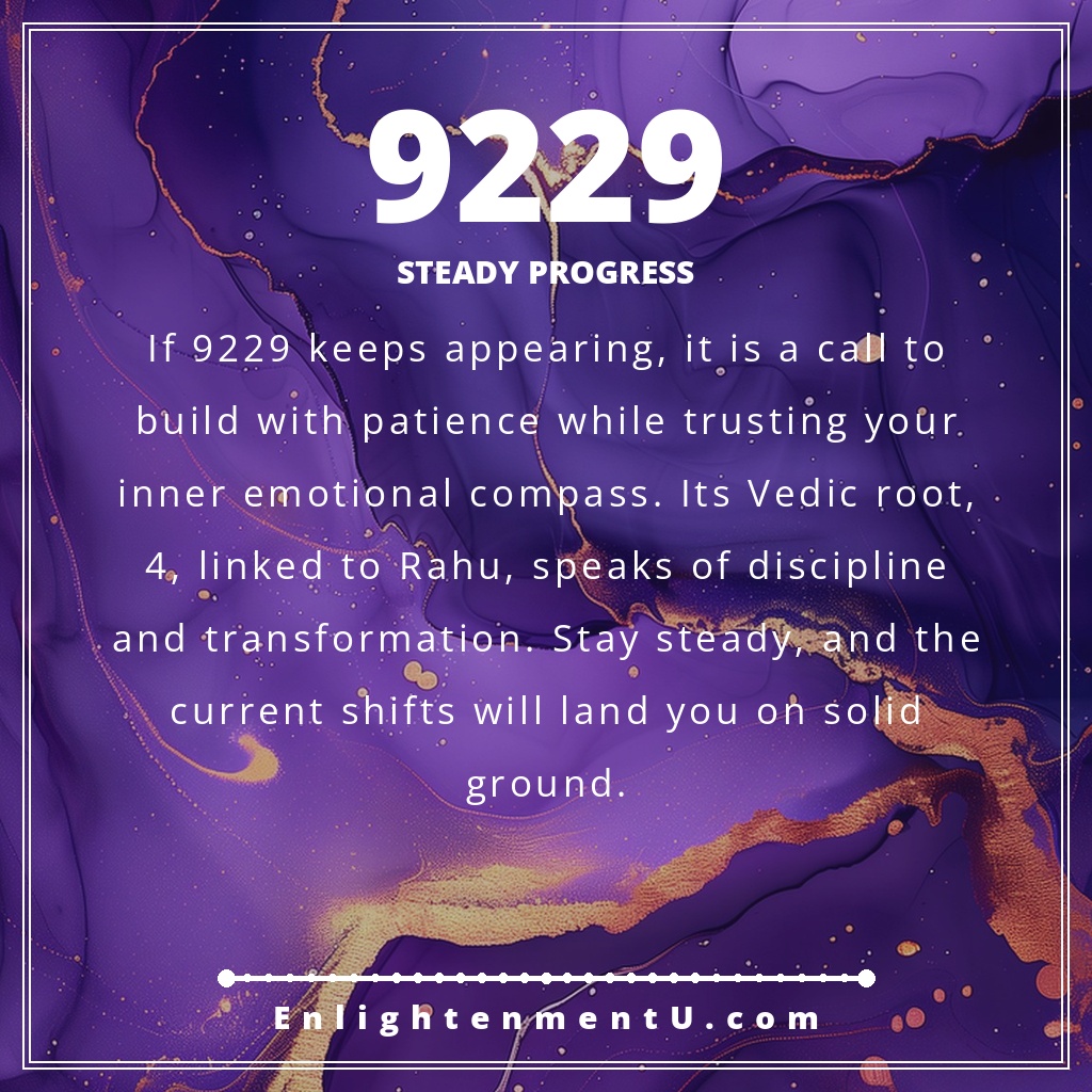 Meaning of seeing 9229 angel number