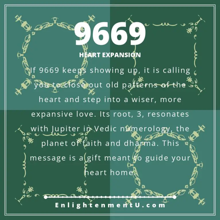 Read more about the article 9669 Angel Number Meaning: Love, Money & Vedic Insight