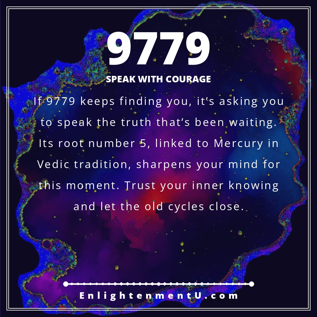 Meaning of seeing 9779 angel number