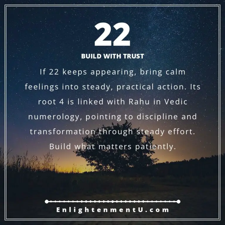 Read more about the article 22 Angel Number Meaning: Love, Money & Vedic Insight